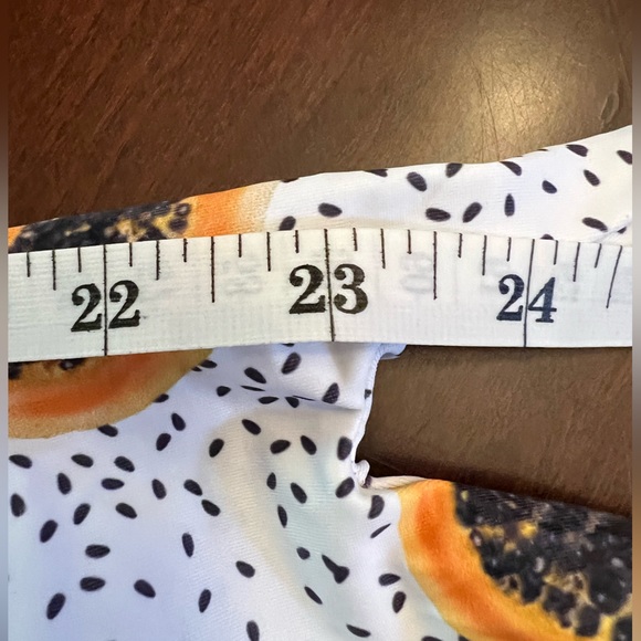 Zaful bikini Papaya design Knot High Cut padded Size S/4 us - Picture 5 of 10